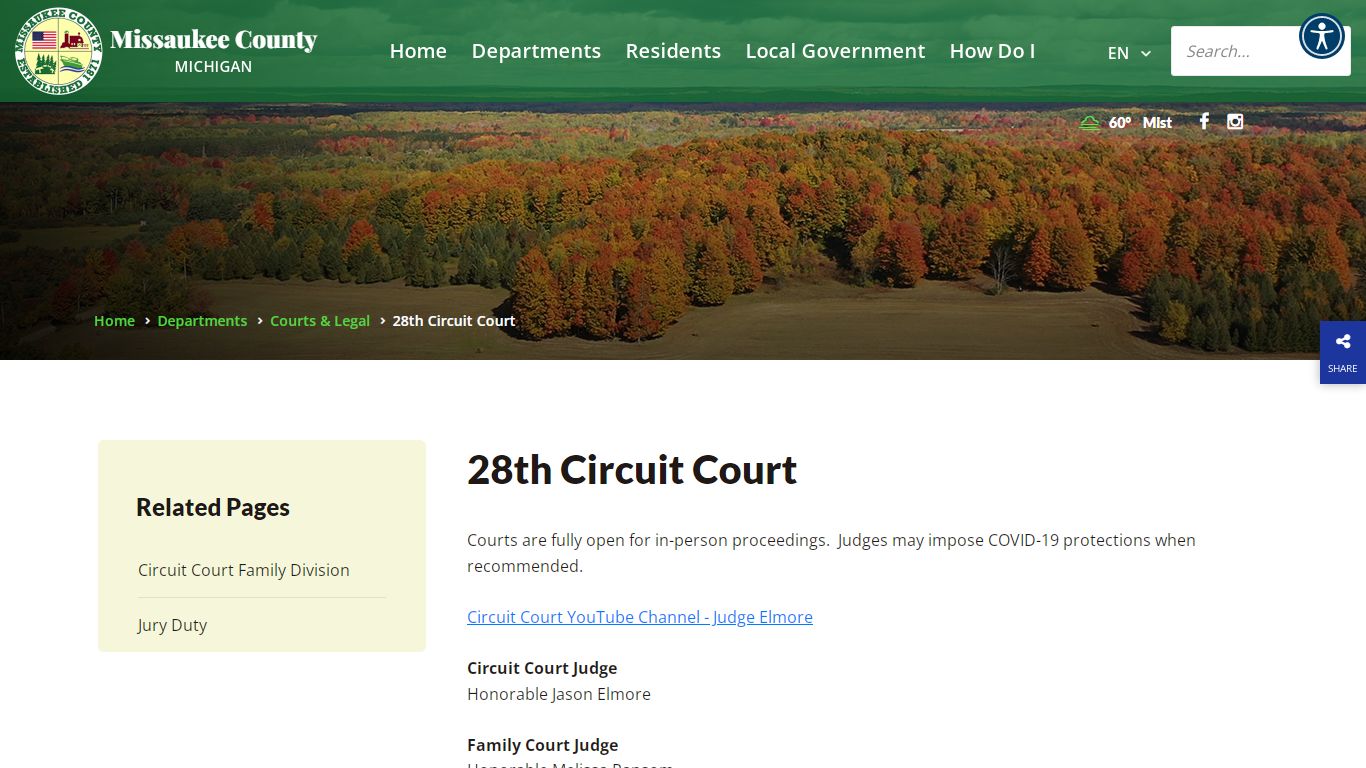 28th Circuit Court - Missaukee County, Michigan